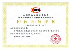 中國石油工程建設(shè)協(xié)會專委會會員證書